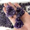 WGPHDW Meditation Home Decor, Natural Heart Shape Amethyst Quartz Crystal Cluster Geode Healing Gemstone Specimen Collections Home Decor Valentine's Day Gift Gifts,Natural Crystal (Size : 2-3cm) view 2