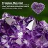 WGPHDW Meditation Home Decor, Natural Heart Shape Amethyst Quartz Crystal Cluster Geode Healing Gemstone Specimen Collections Home Decor Valentine's Day Gift Gifts,Natural Crystal (Size : 2-3cm) view 4