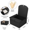 WLUSEAXI 12pack Gift Boxes with Lids,Black Gift Boxes Bulk with Gold Bow Ribbon,Bridesmaid Proposal Box for Presents Kraft Paper Boxes for Wedding,Christmas,Halloween,Baby Shower view 2