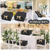 WLUSEAXI 12pack Gift Boxes with Lids,Black Gift Boxes Bulk with Gold Bow Ribbon,Bridesmaid Proposal Box for Presents Kraft Paper Boxes for Wedding,Christmas,Halloween,Baby Shower view 3