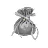 Airssory 10 Pcs 5.5x5 Inch Gray Velvet Fabric Cloth Candy Gift Pouches Drawstring Bags with Pearl Charm for Christmas Birthday Party Wedding Favors view 1