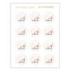 Eid Mubarak Foil Stickers - Gold view 1