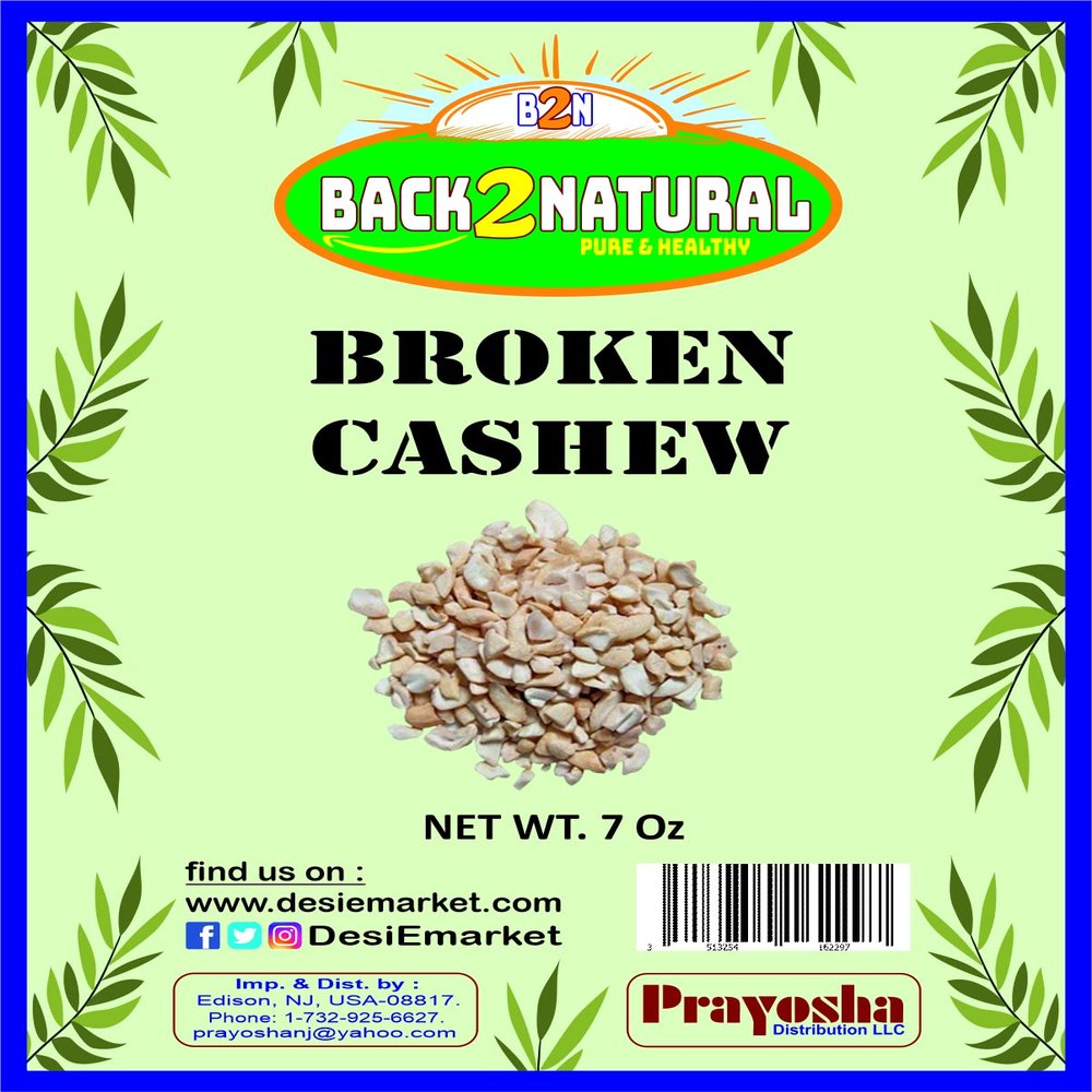 Back2Natural Broken Cashew Nuts | Kaju 7oz