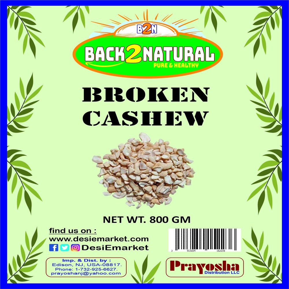 Back2Natural Broken Cashew Nuts | Kaju 800gm