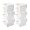 WLUSEAXI 12pack Gift Boxes with Lids,White Gift Boxes Bulk with Gold Bow Ribbon,Bridesmaid Proposal Box for Presents Kraft Paper for Wedding,Christmas,Halloween,Baby Shower view 1