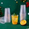 JOLLY CHEF 10 oz Clear Disposable Plastic Cups 100 Pack Clear Plastic Cups Tumblers, Heavy-duty Party Glasses, Disposable Cups for Thanksgiving, Party,Fathers Day view 4