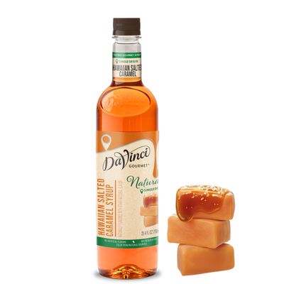 DaVinci Gourmet Naturals Hawaiian Salted Caramel Syrup, 25.4 fl oz (Pack of 1)