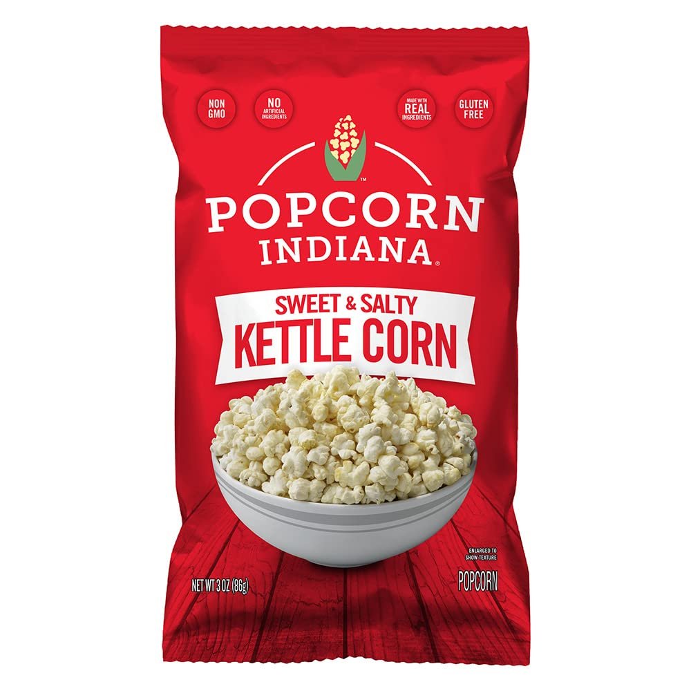 Popcorn Indiana Kettle Corn, Family Size - 7 Oz (Pack of 12)