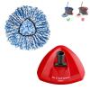 2-Tank Mop Base 1 Pack and Mop Heads Replacements 1 Pack for O-Ceda RinseClean Dual System, Microfiber Refills, Easy Cleaning Mop Repalce Head Blue view 1