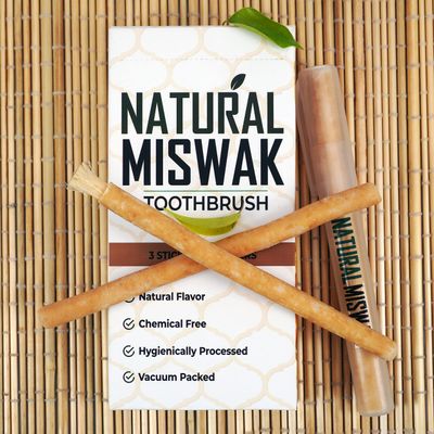 Miswak Sticks for Teeth, Natural Toothbrush, No Toothpaste Needed, Miswak Toothbrush Stick also known as Siwak Chew Sticks for Humans, Meswak,