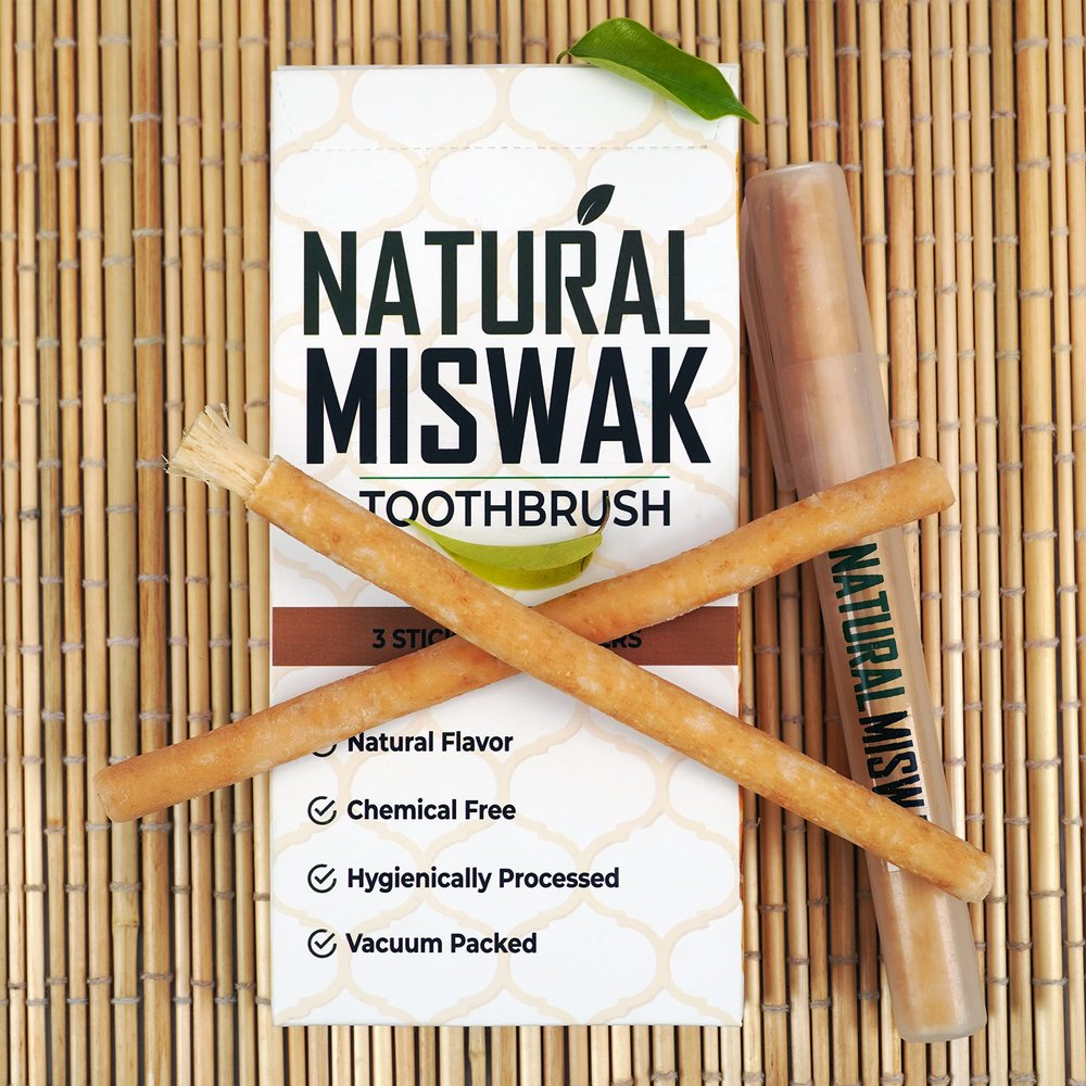 Miswak Sticks for Teeth, Natural Toothbrush, No Toothpaste Needed, Miswak Toothbrush Stick also known as Siwak Chew Sticks for Humans, Meswak,