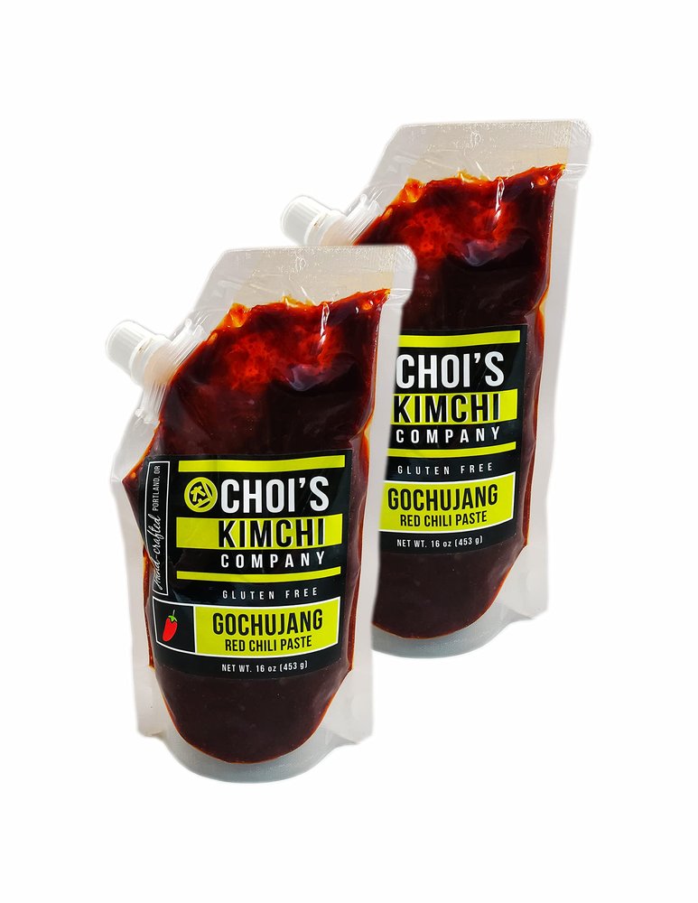 Gluten-Free Gochujang [Vegan, Gluten Free] by Choi's Kimchi Co. Made in USA. (32oz (Pack of 2))