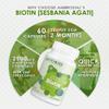 AMBROSIAL Biotin Hair Growth Supplement 2500mcg Biotin Hair Supplements | Hair Support | Plant Based | Natural Skin Support | Nail Vitamin (Pack of 2) - 120 Capsules view 3