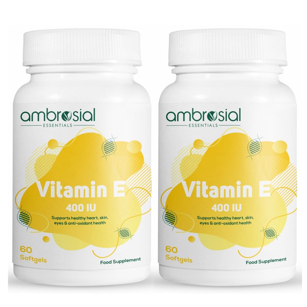 AMBROSIAL Vitamin E 400IU (Pack of 2-120 Softgels)