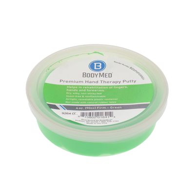BodyMed Premium Hand Therapy Putty, Green, 4 Oz., Firm, Strengthening Therapy Putty for Physical Rehabilitation