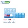 EZY DOSE Weekly (7-Day) Pill Organizer, Medicine Planner, Vitamin Organizer Box, Case for Supplements and Fish Oils, Convenient and Easy to Use Medium Compartments, Travel Friendly, Blue, BPA Free view 3