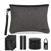 HOMEAL Smell Proof Bag, Smell Proof Container, Smell Proof Stash Bag, Odor Proof Pouch, Stash Storage Kit (Black) view 1