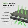 HOMEAL Smell Proof Bag, Smell Proof Container, Smell Proof Stash Bag, Odor Proof Pouch, Stash Storage Kit (Black) view 4