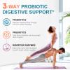 CANLIST Probiotics 120 Billion CFUs 18 Strains, 3 Prebiotics & Digestive Enzymes for Men Women,Digestive & Immune Support,Shelf Stable Non-GMO 60 Capsules view 4