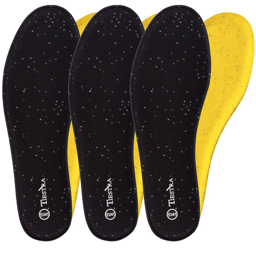 3 Pair -Shoe Inserts for Womens Memory Foam Insoles,Replacement Insoles for Work Boots Running Shoes, Cushion Shock Absorbing for Foot Pain Relief, Comfort Breathable Inner Soles Black 41EU,US10