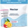 Nectar Hydration Packets - Electrolytes Powder Packets - No Sugar or Calories - Organic Fruit Liquid Daily IV Electrolytes Powder for Dehydration Relief & Rehydration (Strawb. Lemon 30 Pack) view 1