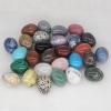 Wholesale 30x40mm Natural Gemstone Crystal Reiki Healing Quartz Ball Massage Egg Home Room Decor Craft Gift/Stand 1 Piece,Dragon Blood Stone view 3