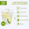 Lilymicky 1000 Pack 9 oz Clear Plastic Cups, 9 Ounce Disposable Plastic Drinking Cups, Crystal Clear, for Parties, Ceremonies, Events view 3