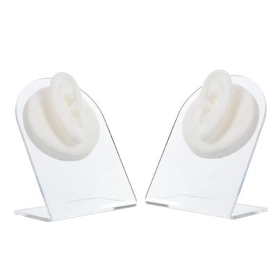 ARTIBETTER 1set Ear Models for Jewelry Display and Piercing Practice Realistic Ear Structure for Teaching and Presentation for Earring Showcases and Demonstrations