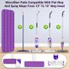 ARSUK Reusable Mop Pads Compatible with Swiffer PowerMop Washable Velcro Replacement Microfiber Refills for 13''16'' Spray Mop, Multi-Surface Cleaning Pads (6 Pack) view 2