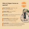 Origen Ceremonial Cacao  100% Natural Ceremonial Grade Cacao  Unsweetened & Anti Oxidant Pure SuperFood  Indigenous Criollo from the Arhuaco Tribe  Vegan, Gluten-free  16 oz, Grated view 3