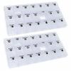 2 Pc 7 Day Pill Organizer Daily Am Noon Pm Medicine Tablet Holder Vitamin Case view 1