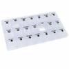 2 Pc 7 Day Pill Organizer Daily Am Noon Pm Medicine Tablet Holder Vitamin Case view 4