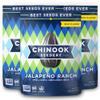 Chinook Seedery Roasted Sunflower Seeds - Jumbo Seeds Keto Snacks - Best For Snack Packs - Gluten Free, Non GMO Snack Food Gifts - 4 Ounce (Pack of 3) - Jalapeno Ranch Flavor Pack view 1