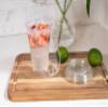 DHG PROFESSIONAL 50 Sets Clear Disposable Cups with Strawless Sip Lids for Iced coffee tea juice | Disposable Cups and Sip Through Lids | Clear Disposable Party Cups (24oz Cups and Lids) view 3