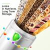 100PCS Mylar Bags with 400cc Oxygen Absorbers, 11.8 Mil Thicker Long Term Food Storage Bag, 1 Gallon 10x14 6x9 4x6 Stand-up Zipper Resealable Heat Sealable for Airtight Smell Proof Packaging view 2