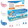 Swimmers Ear Plugs, WaterFense Great Waterproof Swimming Ear Plugs for Men - 3 Pairs Comfortable Soft Silicone Ear Plugs for Swimming view 1