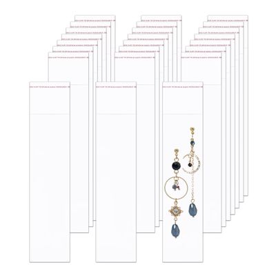 1000pcs 2" x 8" Long Adhesive Cello Bags Crystal Sealed Clear Bag Long Resealable Cellophane Bags 1 Mil for Bakery Cookies Candies Jewelry Crafts (8 Sizes to Choose from)