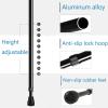 FZYUAN Forearm Crutches for Adults, Crutches for Walking with Comfortable Grip and Non-Slip Rubber Feet, Mobility Aid for Elderly, Seniors & Handicap, 1 Pair,Gray view 2