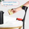FZYUAN Forearm Crutches for Adults, Crutches for Walking with Comfortable Grip and Non-Slip Rubber Feet, Mobility Aid for Elderly, Seniors & Handicap, 1 Pair,Gray view 3