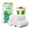220 Counts Aklyaiap 4 Gallon Trash Bag,Tear & Leak Resistant Bathroom Biodegradable Small Garbage Can Bags Unscented for Home & Kitchen, 5Rolls, White view 1