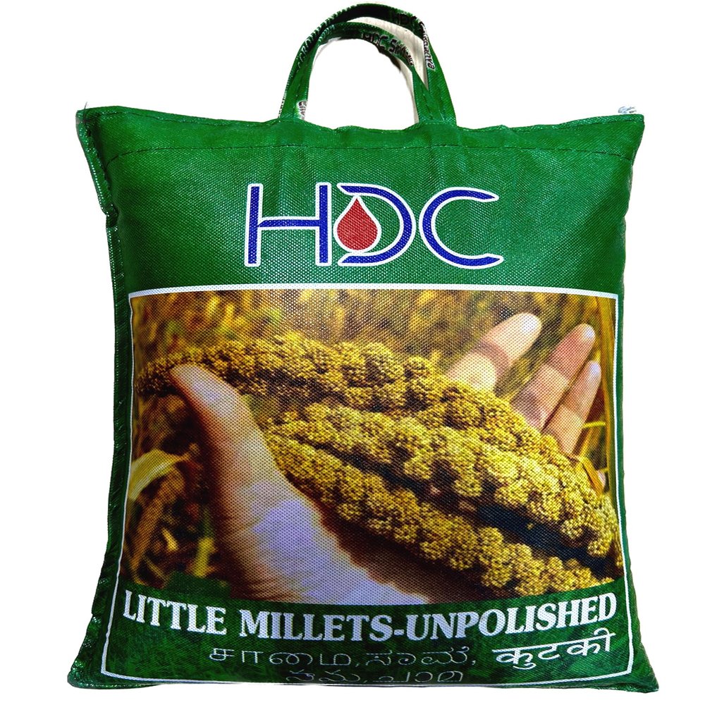 HDC Siridhanya unpolished and organic positive Little millet (Net quantity 4700g) naturally grown without chemicals and pesticides origin from Andhra Pradesh