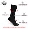 Diamond Star Diabetic Socks, Non-Binding Circulatory Cushion Cotton Crew Diabetic Socks for Men Women 24 Pairs (10-13, Black) view 3