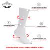 Diamond Star Diabetic Socks, Non-Binding Circulatory Cushion Cotton Crew Diabetic Socks for Men Women 24 Pairs (10-13, White) view 2