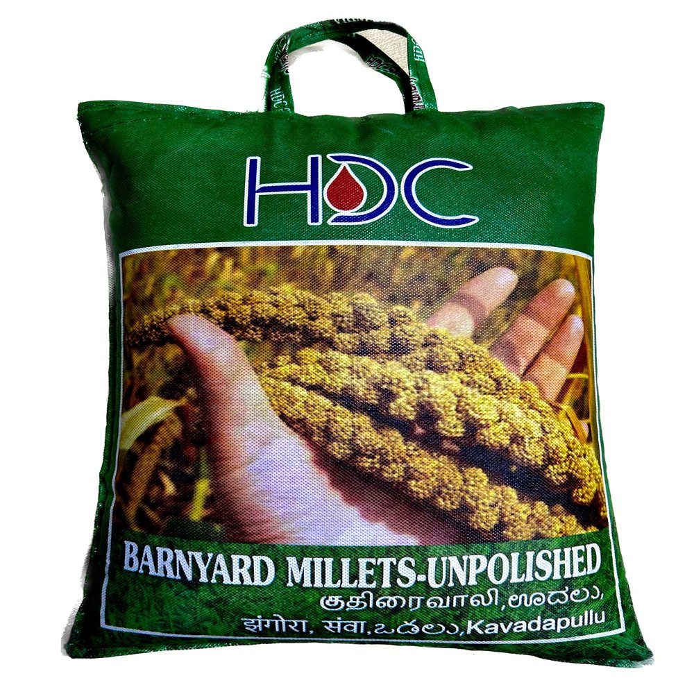 HDC Siridhanya unpolished and organic positive Barnyard millet (Net quantity 4700g) naturally grown without chemicals and pesticides origin from Andhra Pradesh