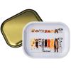 Cartoon Rolling Tray, Small Size-7"x5.5" Cute Metal Trays for Women and Man, Storage & Serving Trays, Decorative Tray, Organizer Pallet (White) view 3