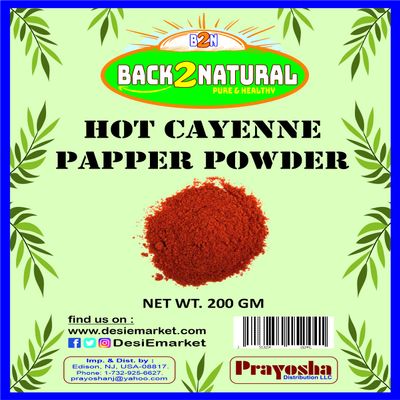 Back2Natural Hot Cayenne Pepper Powder - 200 GM