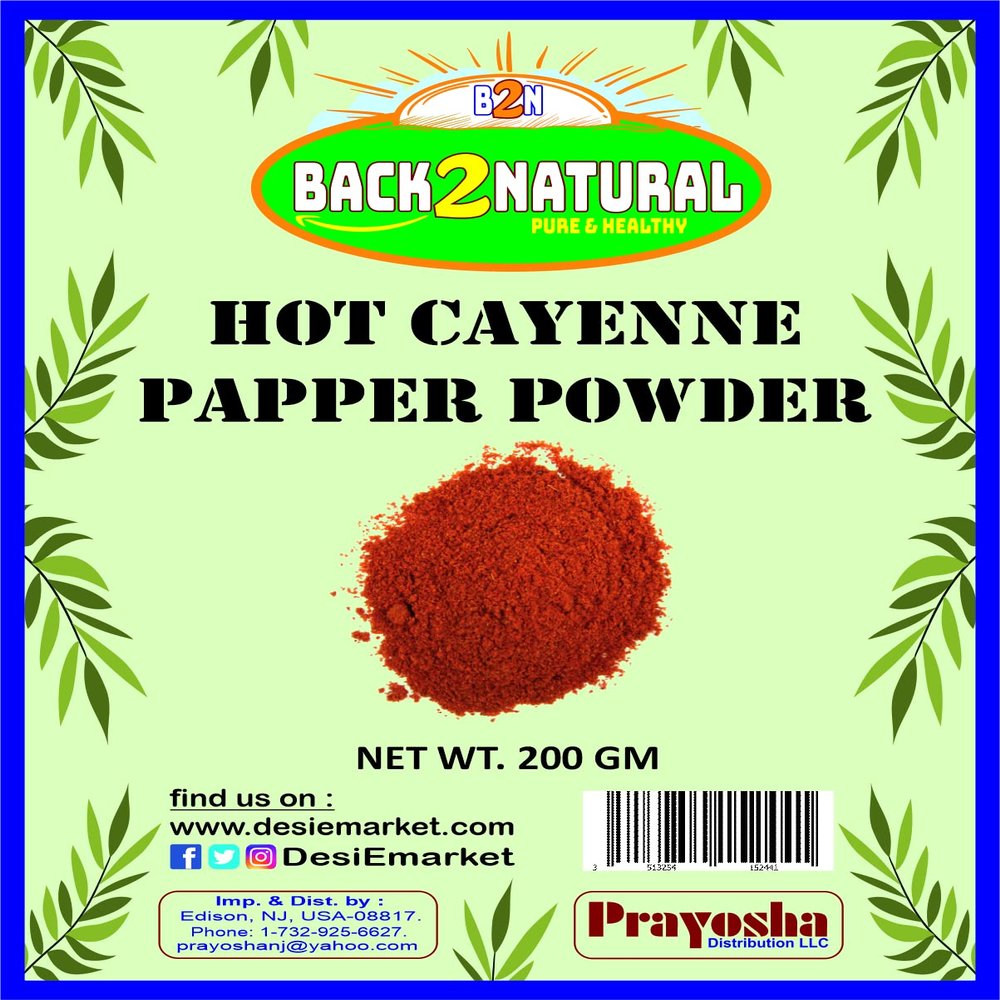 Back2Natural Hot Cayenne Pepper Powder - 200 GM