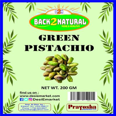 Back2Natural Green Pistachios - 200 gm