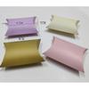 100 Pcs Kraft Paper Pillow Boxes Mini Favor Boxes Small Gift Boxes Present Packaging Boxes Party Favor Boxes Gift Card Holders for Wedding Birthday Golden view 2
