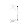 Natural Farms 2 pack- 8 oz Clear PET Boston Round Plastic Bottle with Black Fliptop view 4